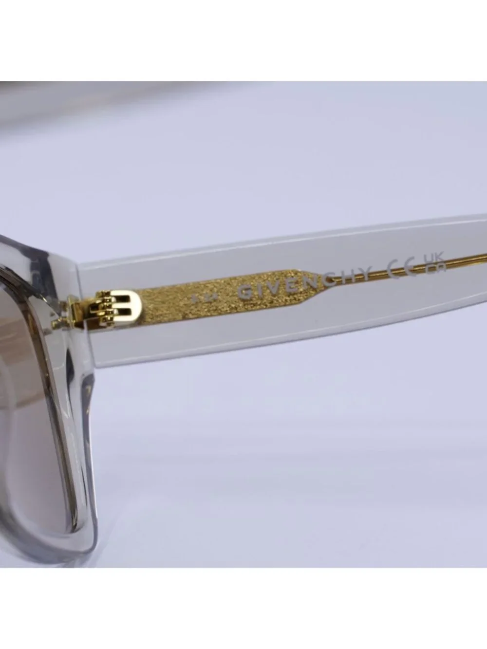Givenchy GV40061U 45G Sunglasses Beige Square Frame, Brown Lenses